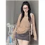 Áo thun giấy nữ tay dài rút dây eo cổ tròn thời trang nữ TGD7705 - - Hieuvy Botique
