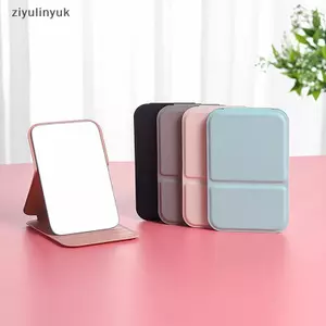 Ziyulinyuk Nữ Gương Mini Gấp Trang Điểm Gương Cầm Tay Di Động Một Mặt Gương Mỹ Phẩm Mini Có Thể Gập Lại Độ Nét Cao Vanity Dụng Cụ VN
