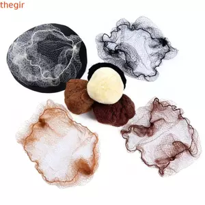 THEGIRL8B 20 Chiếc Dây Đàn Hồi Lưới Tóc, Mềm Mại Thoáng Khí Nylon Hairnet, Phụ Kiện Tóc Giả Màu Đen Bền Màu Be Vô Hình Hairnet