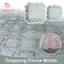 PWSSEND 2 Cái / bộ Dụng Cụ Xay Đá Bước, Khuôn Gạch Lát Nhựa 30cm, DIY Có Thể Tái Sử Dụng Hoa Nhỏ Đi Bộ Khuôn Gạch Cho Bãi Cỏ Sân Vườn