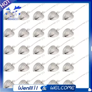 25 Chiếc Lọc Trà Thép Không Gỉ Trà Bóng Infuser Rời, Mở Rộng Móc Cho Gia Vị Cốc Chai Đảng Ủng Hộ