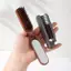 Bàn chải tóc lông Mane có thể gập lại Portableb có gương Nhà thơ Massage du lịch có thể gập lại Dụng cụ tạo kiểu tóc Salon Quà tặng