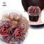 Dây buộc tóc hoa Dây cao su nữ thanh lịch Phụ kiện tóc Scrunchies lớn đơn giản dành cho nữ [Mina]