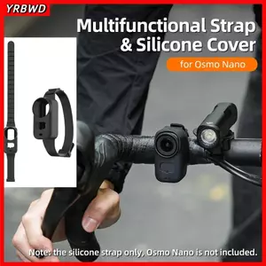 Dây đeo cổ tay máy ảnh YRBWD, Giá đỡ máy ảnh silicon đa chức năng, Vỏ bảo vệ có thể điều chỉnh tản nhiệt cho phụ kiện máy ảnh hành động DJI Osmo Nano