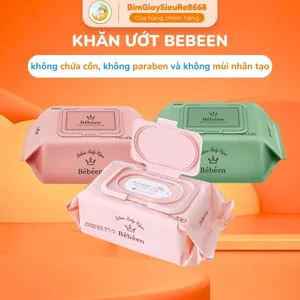 Khăn ướt Bebeen Hàn Quốc 100 tờ không mùi an toàn lành tính cho bé, trẻ sơ sinh