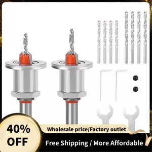 Bộ dụng cụ khoan mũi khoan bằng gỗ 8 mm có phím lục giác mũi khoan trung tâm, dành cho lỗ khoan gỗ và nhựa, tay nghề tinh xảo