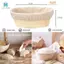2 Gói Giỏ Chống Bánh Mì Hình Bầu Dục 10 Inch - Bát Bột Nướng Quà Tặng Cho Người Làm Bánh Giỏ Chứng Minh Cho Bột Đậu Nành Bánh Mì Cạo Dụng Cụ Jar Proofing