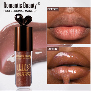 | 【his romand】 | ♣Xuyên Biên Giới Brazil Thỏ Phong Cách Chocolate Màu Son Dầu Dưỡng Ẩm Màu Sắc Tươi Sáng Son Bóng Nhấp Nháy Môi Gương Bóng Mỹ Phẩm✻