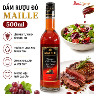 Dấm Rượu Đỏ Hiệu Maille 500ml Thơm Ngon Dành Cho Pha Chế Các Loại Nước Sốt Và Tẩm Ướp Chuẩn Pháp