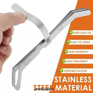 Bộ đồng hồ đo cảm biến DONOVANQQ, Bộ đồng hồ đo độ dày kích thước hệ mét được đánh dấu kép, để đo khoảng cách đầu dò bằng thép không gỉ Công cụ đo khoảng cách SAE tiêu chuẩn Khoảng cách phích cắm bugi