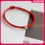 JASMINE Cỏ Ba Lá Bốn Lá Dây Mini Vòng Tay Luy Đỏ Handmade Dây Charm Vòng Tay JASMINE