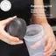 PUSKY 400 ML Thể Dục Bình Lắc Cốc Dành Cho Nam Nữ Thể Thao Bột Protein Sữa Lắc Trộn Cốc Sức Khỏe Và Làm Đẹp Hàng Gia Đình VN