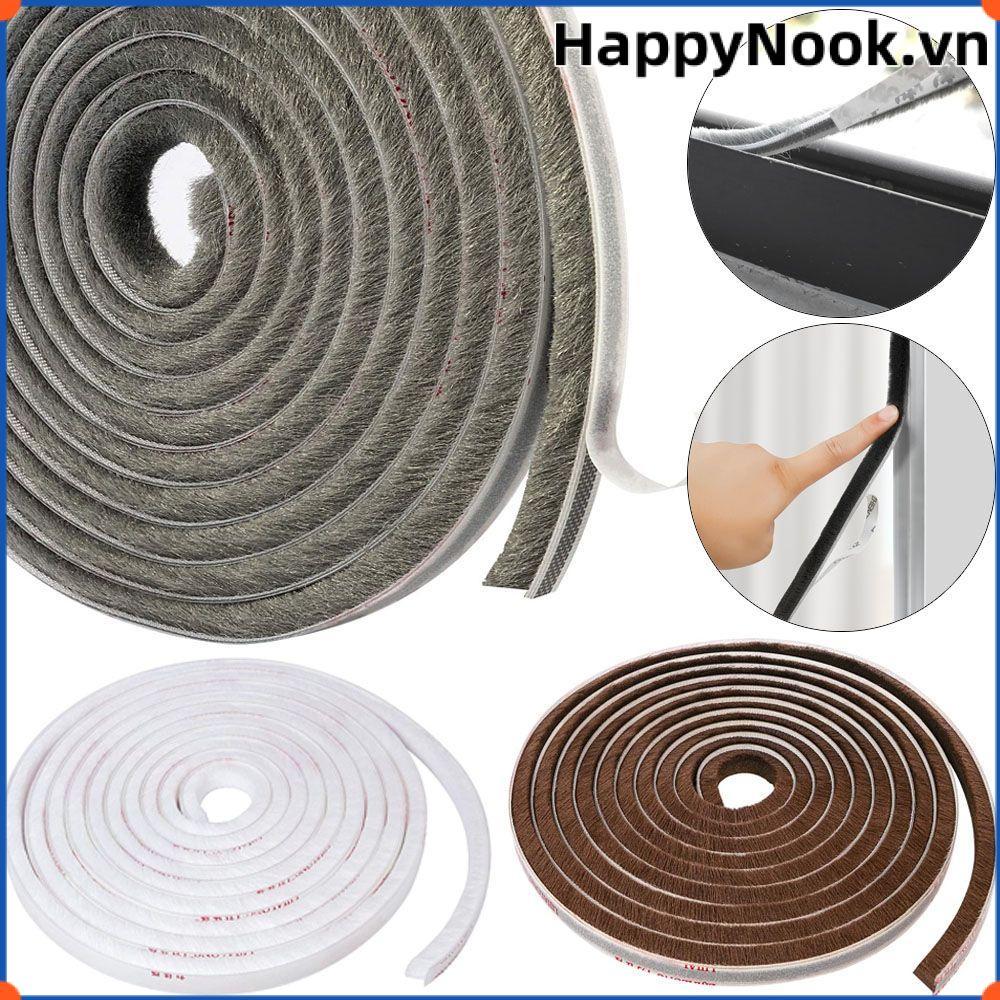 HAPPYNOOK 5m Dải Niêm Phong Cửa Sổ Tường Dải Cửa Chống Gió Tiện Ích Bàn Chải Tự Dính