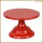 Giá đỡ bánh sắt kim loại 2X Giá đỡ món tráng miệng bệt tròn Giá trưng bày bánh Cupcake Dụng cụ nướng cho bữa tiệc cưới sinh nhật (Đỏ S)