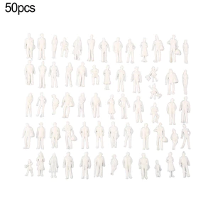 50 / 100 Chiếc Mô Hình Tỉ Lệ 1: 75 Nhân Vật Màu Trắng Thu Nhỏ Mô Hình Kiến Trúc Con Người