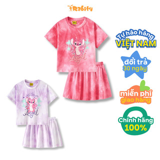Bộ áo váy thun bé gái Rabity 557.001