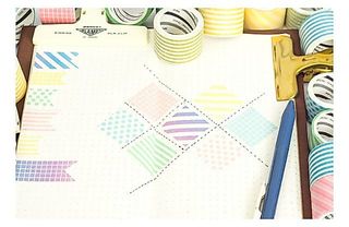 🌸 Washi tape bản to họa tiết đơn giản: sọc, gạch ngang, chấm bi, caro 💕✨ Bán lẻ từng cuộn