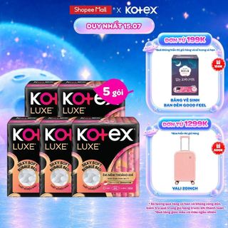 Combo 2/Combo 5/Băng vệ sinh Kotex LUXE Ngày Cánh 23cm 8 miếng