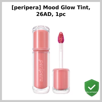 [peripera] Mood Glow Tint, 26AD, 1 cái/ Son Tint Hàn Quốc/ Màu lâu trôi/ Xác thực của HOLYHANS KOR
