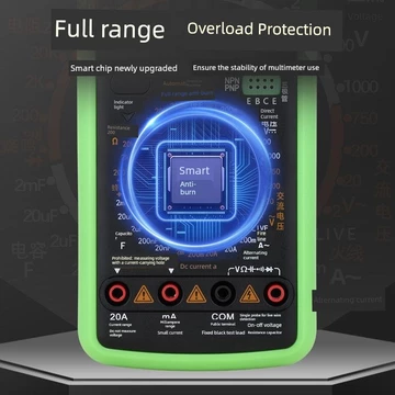 Đồng hồ vạn năng kỹ thuật số 9205Pro có thể sạc lại Đồng hồ vạn năng thông minh chống cháy thông minh có độ chính xác cao Đồng hồ vạn năng đa chức gia đình