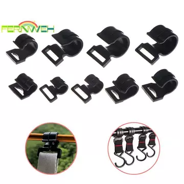 [Fernweh] 10Pc 9 / 10 / 12 / 13 / 16 / 17 / 19 / 22 / 25mm Phụ kiện lều cắm trại ngoài trời Dây buộc Kẹp Móc lều Móc cắm trại Caravan Lều mái hiên [MỚI]