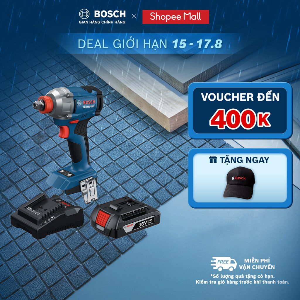 Máy bắt ốc vít Bosch GDX 18V-285