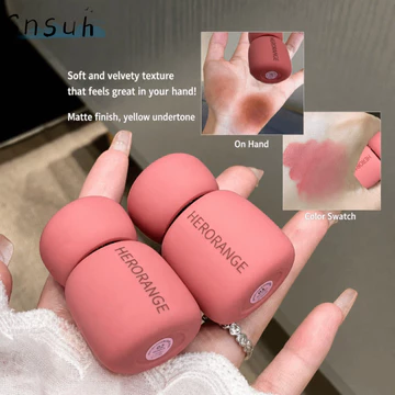 SNSUH Matte Lip Mud, Son môi dạng lỏng chống dính chống thấm nước, Nhung mịn không khô Son Tint lâu trôi làm sáng da