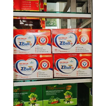 Viên Tăng Lực Nhân Sâm Tỏi Đen Zbull New Brand M (Hộp 60 viên) - Giảm Mệt Mỏi, Giúp Cơ Thể Khỏe Mạnh- Hàng chính hãng.