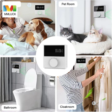 Máy lọc không khí MMLUCK, Máy khử mùi Mini cầm tay, Máy khử mùi thơm có thể sạc lại USB thông minh Máy làm mát không khí làm mát không khí hiệu quả