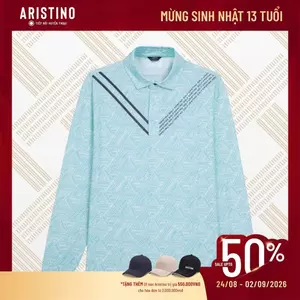 ARISTINO Áo polo dài tay Họa tiết Golf ALPG31W2