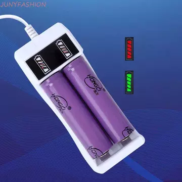 JUNYFASHION Pin Sạc USB led Đế Sạc Pin Li-ion Tiện Lợi 18650 Pin 14500 Sạc Thông Minh Sạc Adapter