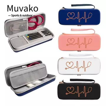 Hộp lưu trữ MUVAKO, Ống nghe di động EVA, Túi lưới chống sốc đa chức năng chống nước cho Littmann Classic III