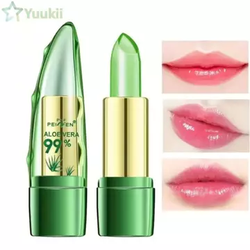 Son dưỡng môi đổi màu YUUKII, Dụng cụ trang điểm lâu trôi Aloe Lip Balm, Mỹ phẩm Chống nhăn Lip Water Feel Hydrating Lip Oil Girl