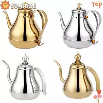 Bình Miệng Dài SUNRISE, 1.8L / 1.2L Có Bộ Lọc Ấm Siêu Tốc Nước, Ấm Trà Ô Long Xanh Bình Đựng Nước Thép Không Gỉ Ấm Trà Ấm Trà Dụng Cụ Cà Phê