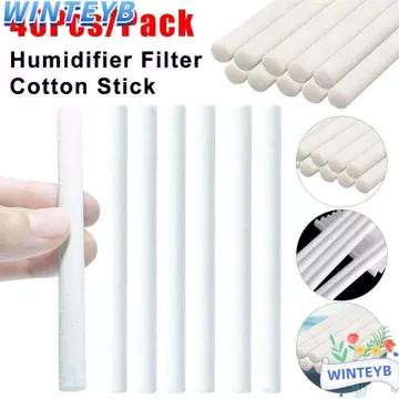 WINTEYB 40 Miếng Bọt Biển Thay Thế Bộ Lọc Độ Ẩm, Miếng Bọt Biển Tạo Độ Ẩm Cotton 8mm, Lõi Swab 80mm / 90mm / 100mm Bọt Biển Tạo Độ Ẩm Không Khí Cho Máy Tạo Độ Ẩm USB Máy Khuếch Tán Hương Thơm