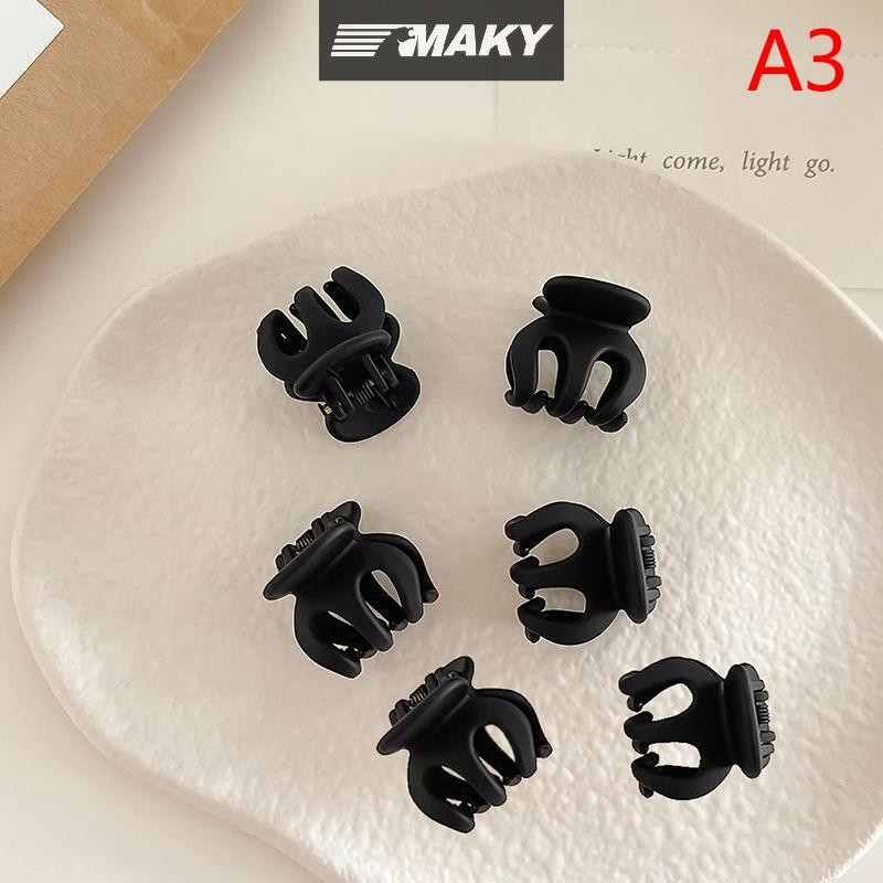 Newwellknownepic 6 Chiếc Đơn Giản Acrylic Đen Nhỏ Lấy Kẹp Công Chúa Nổ Tóc Gãy Hoa Bên Mũ Đội Đầu Phụ Kiện Nữ VN