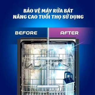 Dung Dịch Tẩy Rửa Máy Rửa Chén Bát Finish Dishwasher Deep Cleaner - chai 250ML hương chanh