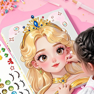 【BabyJoy】Đồ Chơi Trang Điểm Công Chú,Sổ Tay Trang Điểm Dạng Quai Xách,Bộ Đồ Chơi Học Trang Điểm Cho Bé