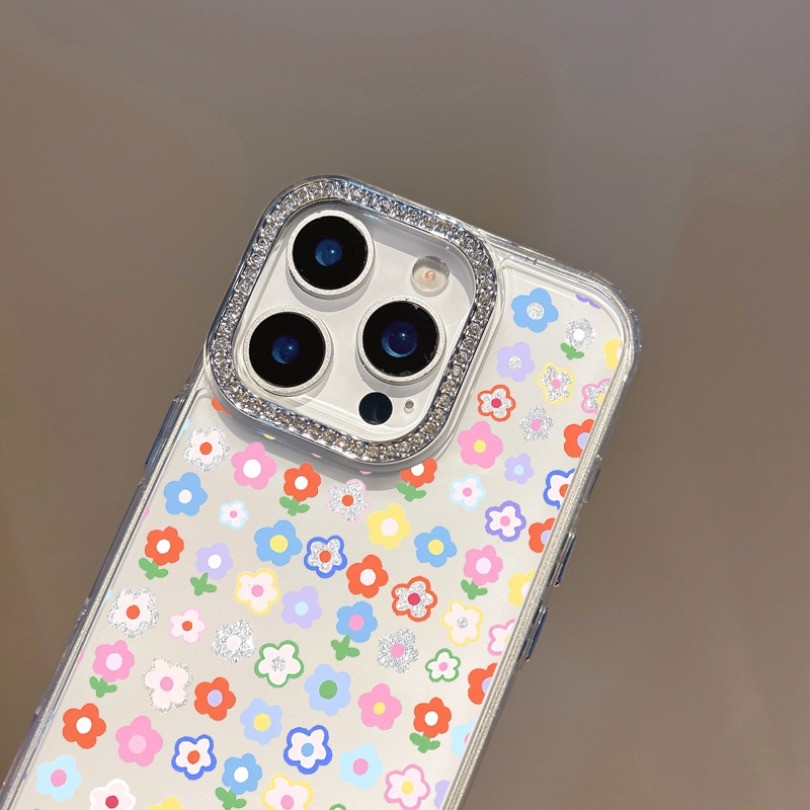 Ốp Điện Thoại Hoa Nhiều Màu Sắc Cho Motorola Moto Edge 50 60 Fusion 40 NEO G22 E32 G G75 G15 Power G05 E15 S50 E22 E22i E20 E30 E40 E13Crytal Kim Cương Mềm TPU Trong Suốt
