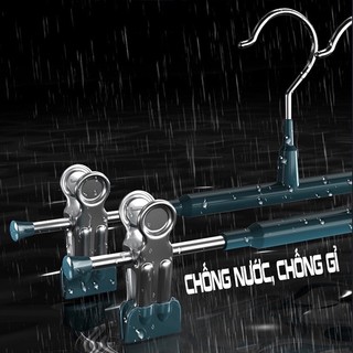 [Hàng đẹp] Móc treo quần áo 2 kẹp chất liệu thép không gỉ - chắc chắn, siêu bền
