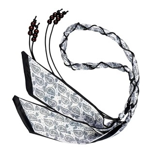 Thắt lưng boho hạt gỗ cho bé gái, dây cotton dệt tay