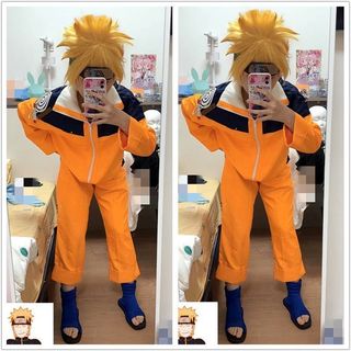 Trang phục cosplay Naruto Uzumaki, đầy đủ đạo cụ, phù hợp sân khấu và biểu diễn
