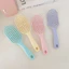 Ins Style Macaron Màu đệm không khí lược dọc tay cầm dài hộ gia đình sinh viên lược massage lớn cong túi khí lược sườn lợn lược lông xoăn