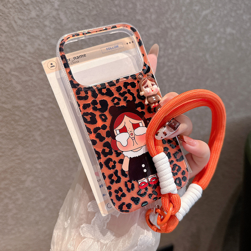 Ốp Điện Thoại In Hình Da Báo Khóc 3D Cho iPhone 17 Pro Max 17 Air 16 Plus 15 14 13 12 11 Vỏ Bảo Vệ Chống Sốc