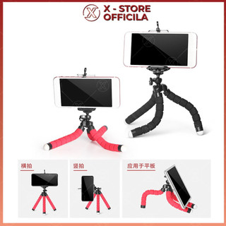 Giá đỡ điện thoại tripod mini, chân đỡ 3 chân gấp gọn, kẹp điện thoại để bàn, xoay 360 độ - GDDT3C