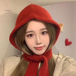 Mũ và Khăn Quàng Cổ Little Red Riding Hood - Mũ Dệt Kim Tích Hợp