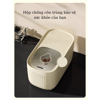 Hộp Bảo Quản Gạo Có Nắp Đậy Kín – Nhựa PP+PET Trong Suốt, Sang Trọng Buna