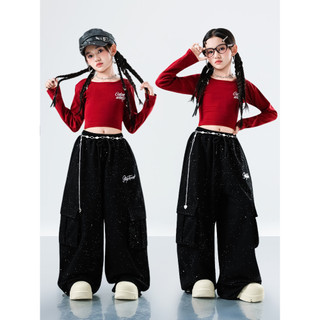 Đồ Nhảy Hiện Đại Hiphop Trẻ Em Set Đồ Dance Jazz Quần Nhảy Crop Top Đồ Nhảy Cho Bé Gái Bộ Tập Nhảy Cho