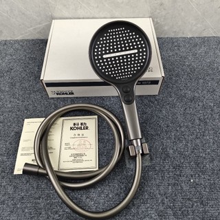 【 KOHLER 】Đầu vòi sen tăng áp màu xám gunmetal mới có chức năng chặn nước, vòi sen mưa tăng áp đa chức năng cho phòng tắ