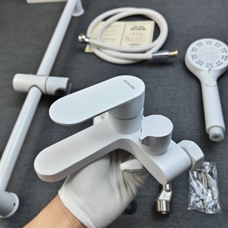 【KOHLER】Vòi sen, vòi sen trộn, van trộn màu trắng, van trộn đồng toàn bộ, vòi nước nóng lạnh, công tắc trộn phòng tắm, b